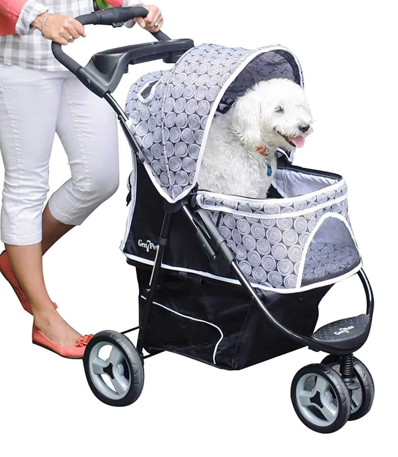 Gen7Pets Promenade Lightweight Compact Pet Stroller for Dogs and Cats up to 50lbs