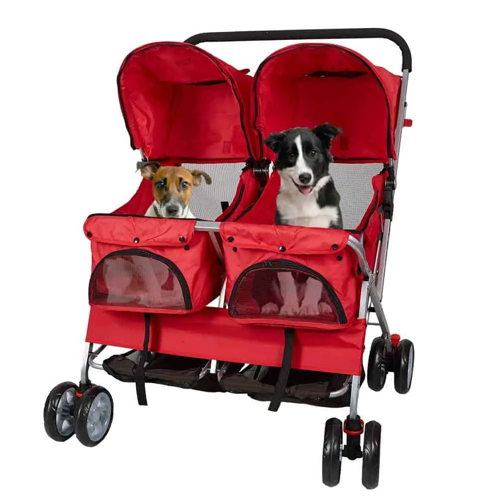 Livebest Folding 4-Wheels Pet Stroller