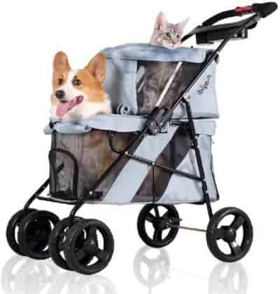 Ibiyaya twin dog stroller