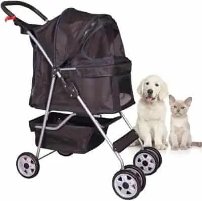 Tffnew dog stroller with removable liner