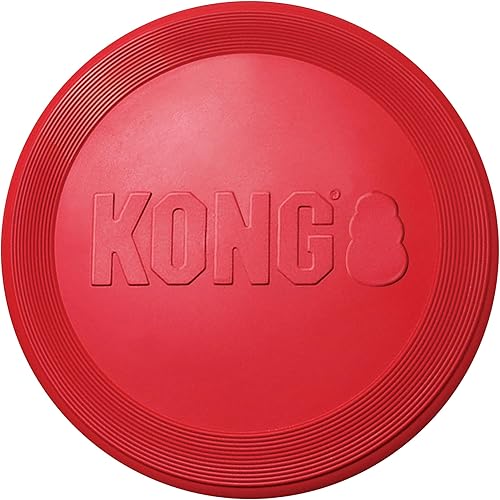 KONG Flyer Durable Rubber Flying Disc Dog Toy