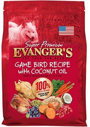Evanger Super Premium Gamebird Recipe with Coconut Oil Dry Food for Dogs